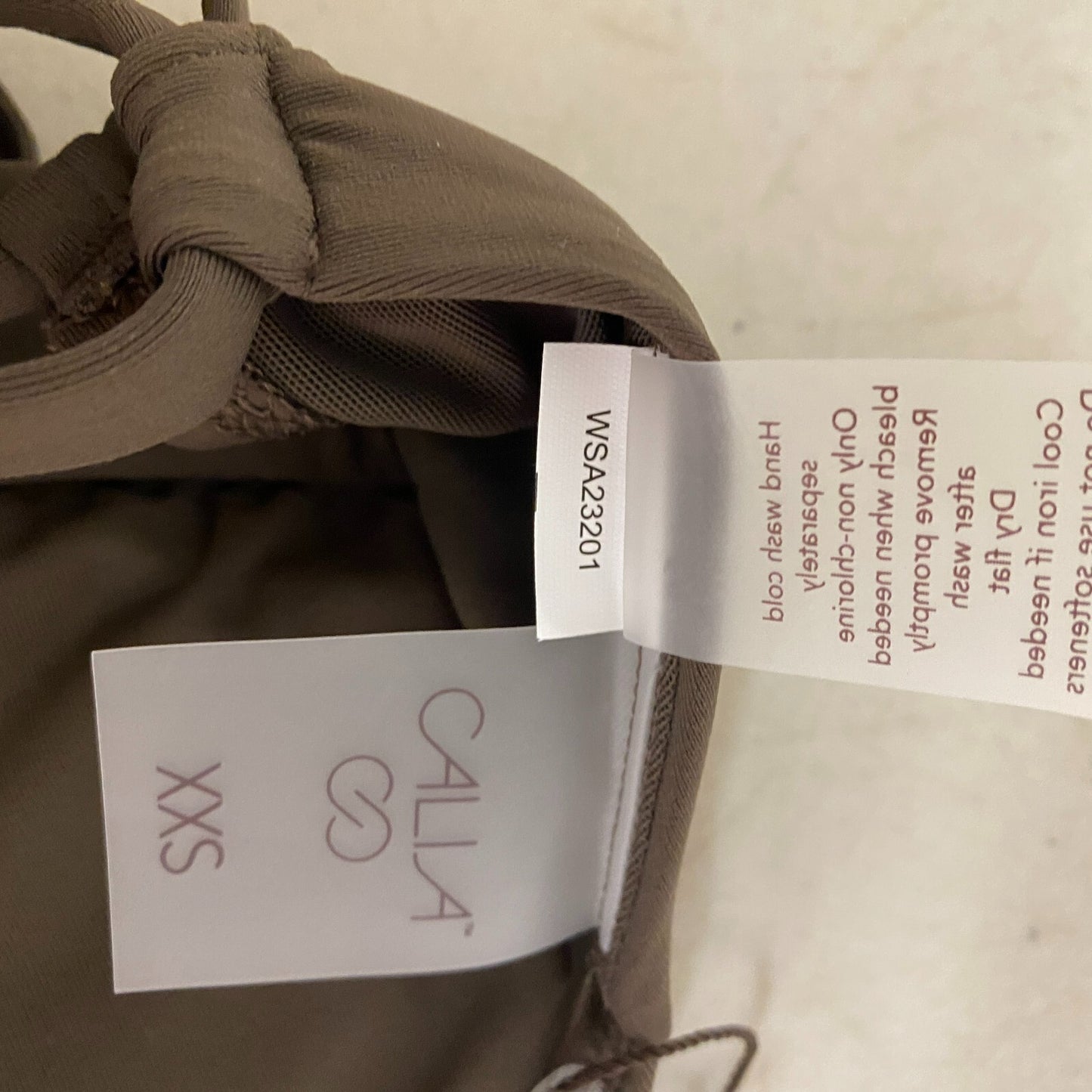 Calia Women's Triangle Bikini Top Coffee Grounds WSA23201