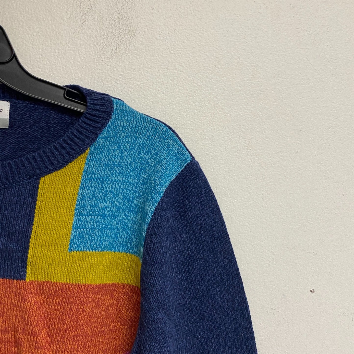 Alfred Dunner Women's Lake Placid Colorblock Crewneck Sweater Szie PM Color Navy