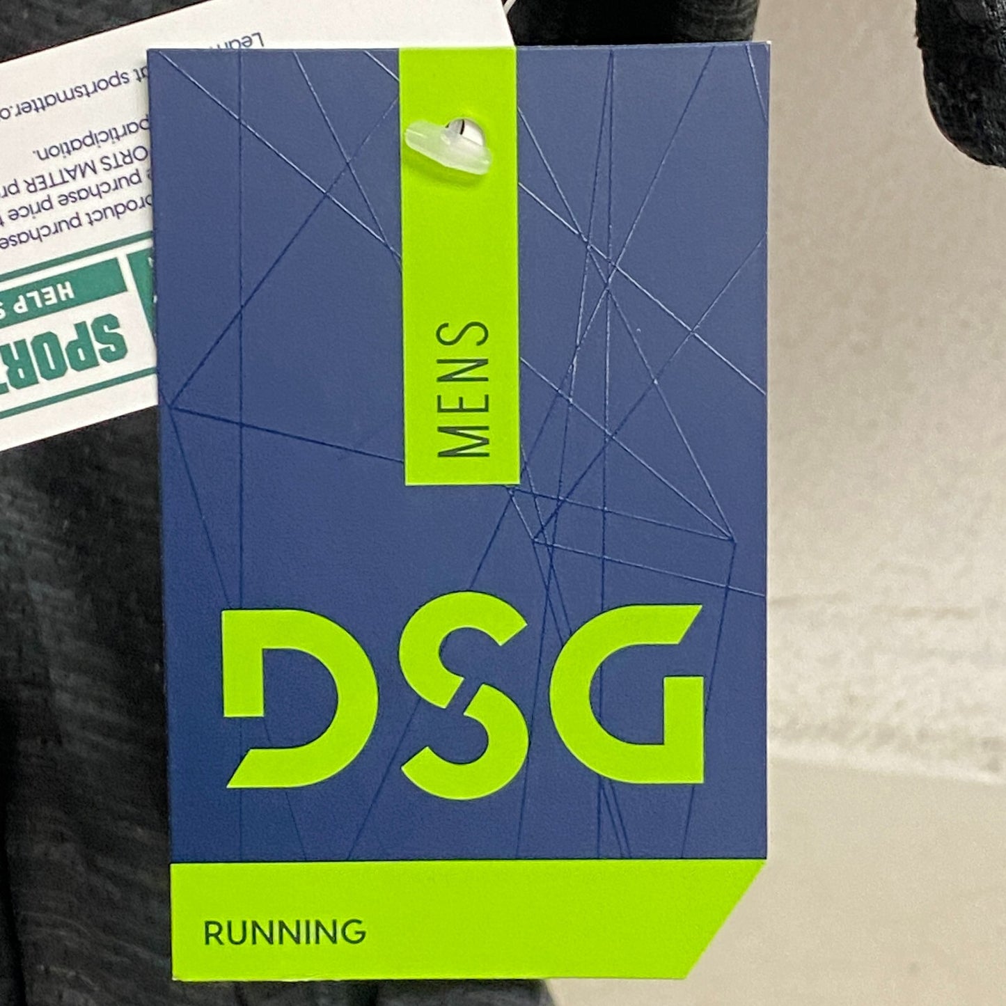 DSG Men's Short Sleeve Run T-Shirt Pure Black Double Dye Running DAM11215