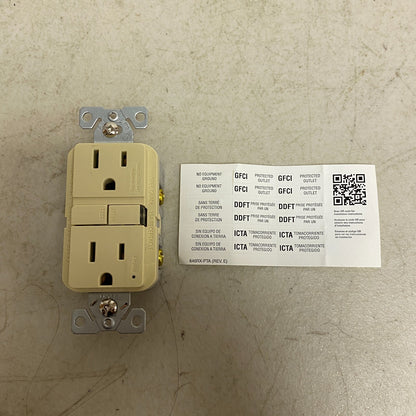 EATON GF15V RECEPTABLE 15A 125V OUTLET 2 PORT