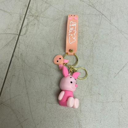 Assorted Silicone Winnie The Pooh Keychain Piglet Accessory