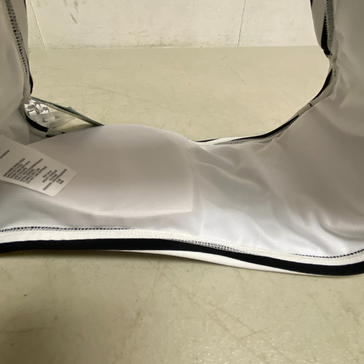 DSG Women's Bandeau Swim Top Even Stripe Black/White DSW2872PRT Brand New