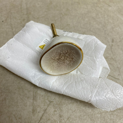 Signature Hardware Menotti Porcelain Cabinet Knob Rosewood POR0065-PNK