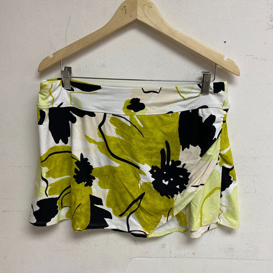 Calia Women's Swim Collection High Rise Floral Skirt Green Multi WSA22413PRT