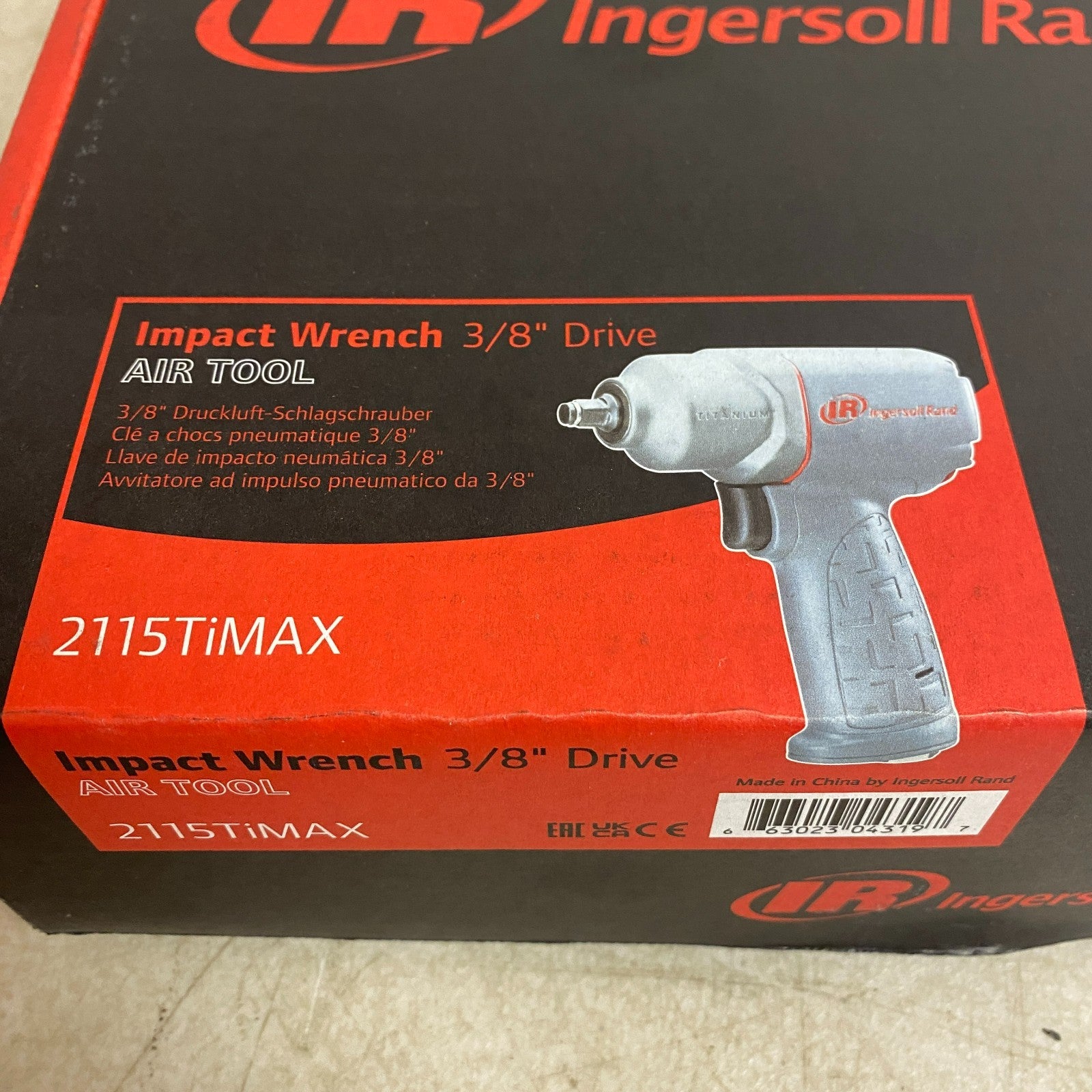 Ingersoll Rand Titanium Air Impact Wrench 3/8″ Drive Gray Lightweight 2115TiMAX