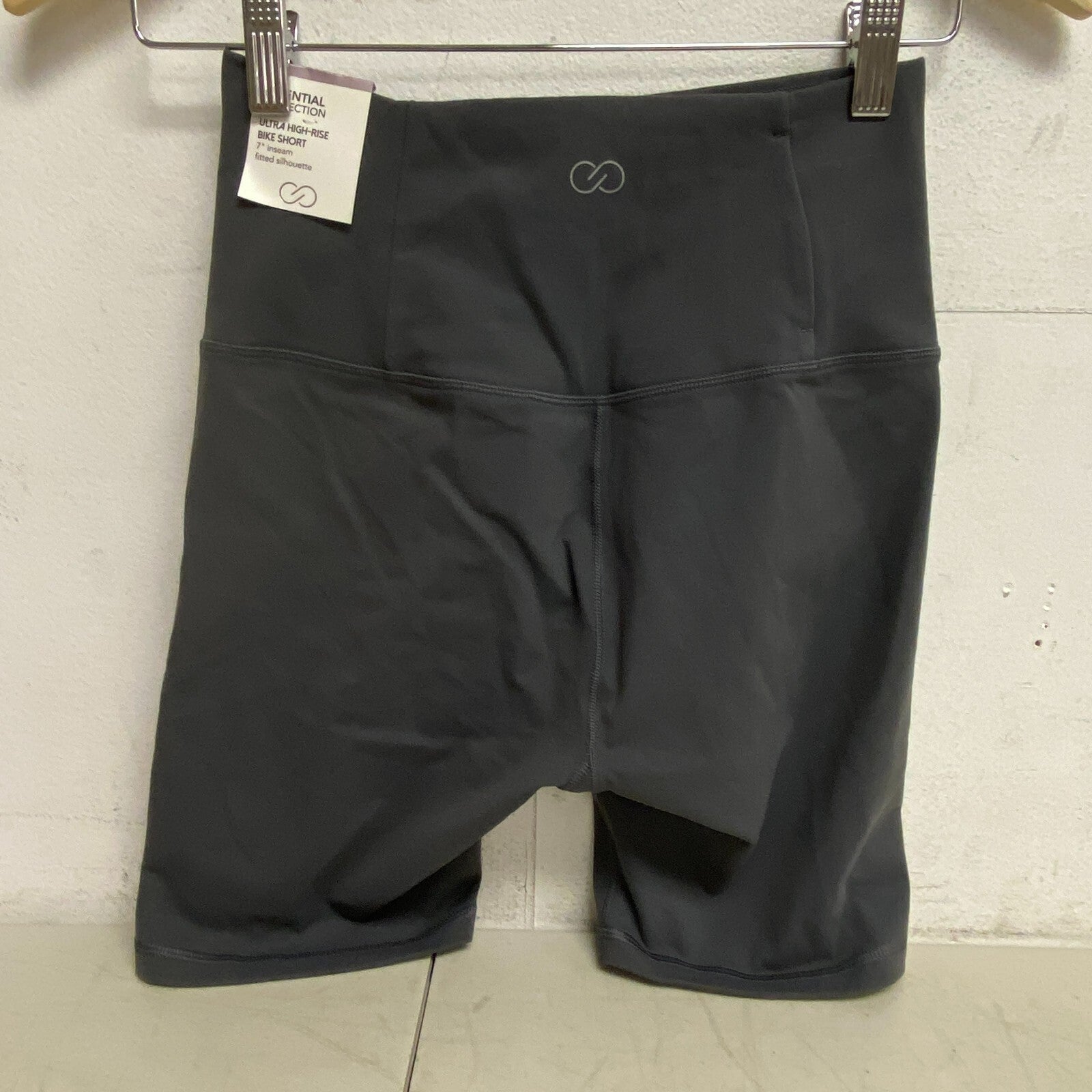 CALIA Women's Essential Ultra High Rise 5” Bike Short Carbon Grey WAX12270FFS