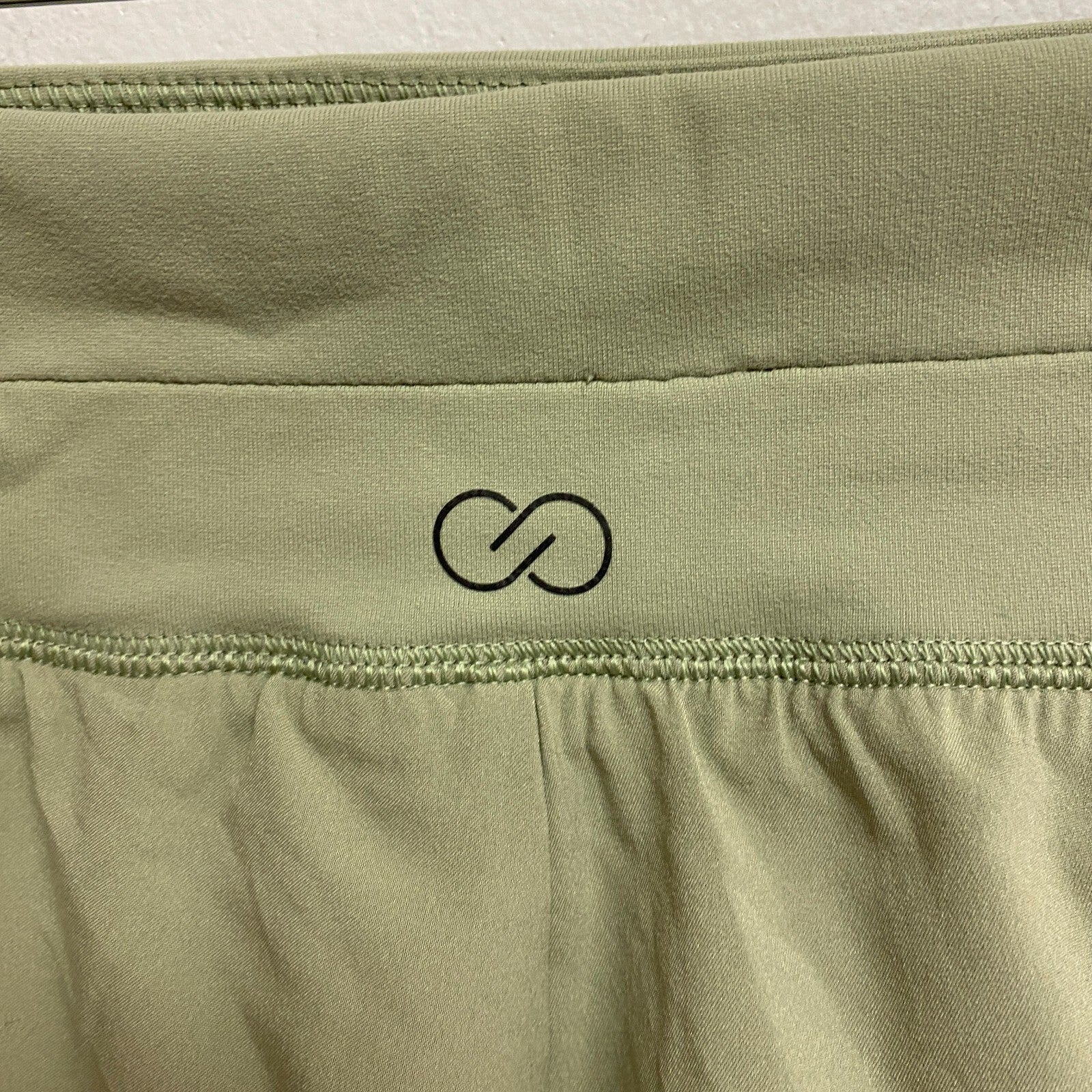 Calia Womens 3" Inseam Kick it Up Short Smudge Sage Relaxed Fit Solid WAX12261