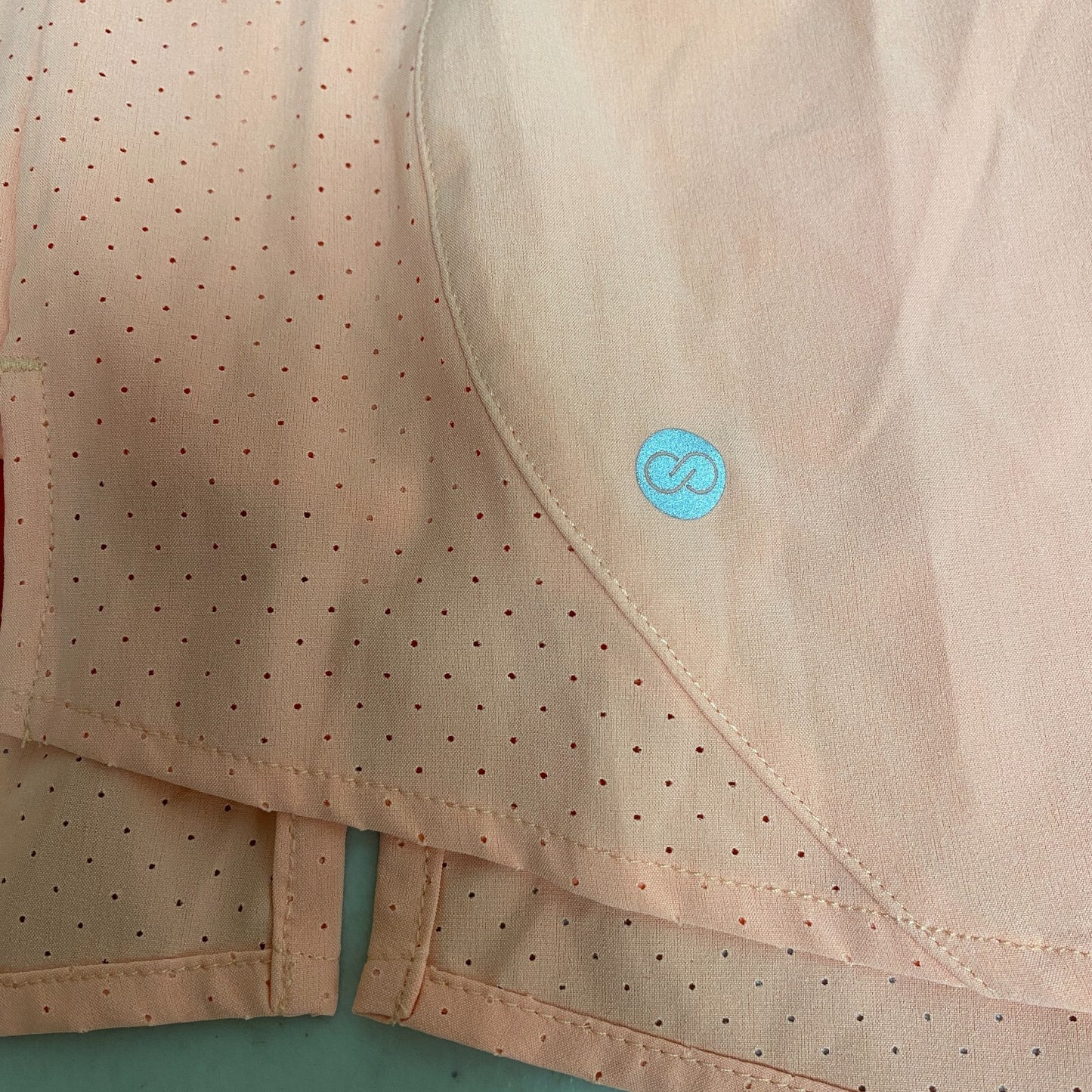 CALIA Women's Infinity Mid Rise Run Skort Relaxed Fit  Peach Glow WAX12360