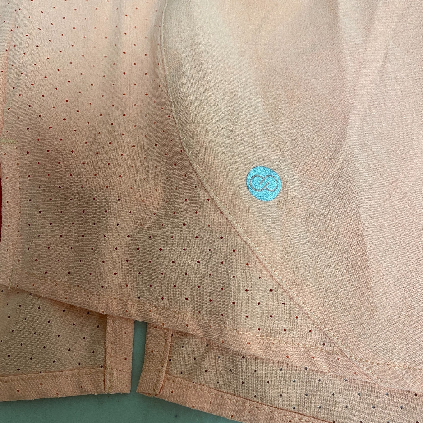 CALIA Women's Infinity Mid Rise Run Skort Relaxed Fit  Peach Glow WAX12360
