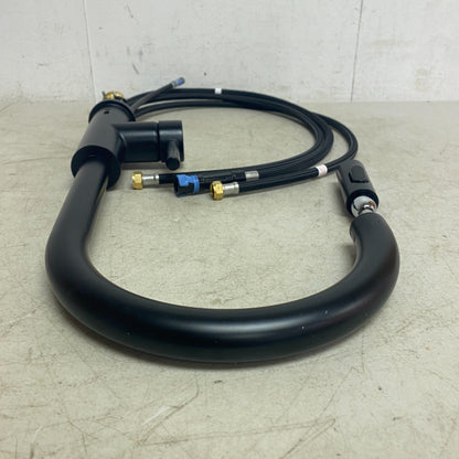 allen+roth Harlow Matte Black Single Handle Deck-mount Handle Commercial 5505651