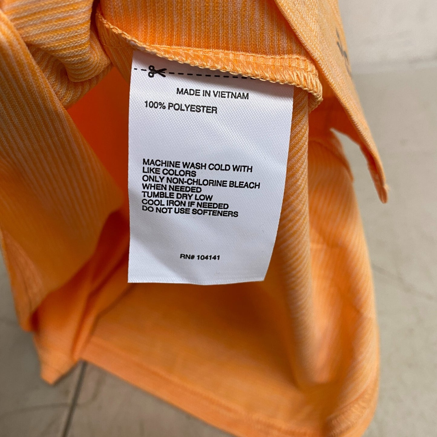 DSG Men's Movement Muscle Tank Top Cantaloupe / Pure White Sleeveless DAM12115