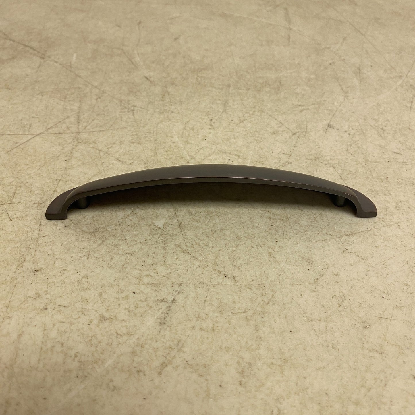 SIGNATURE HARDWARE EDVARD SOLID BRASS CURVED CUP PULL- OIL RUBBED BRONZE