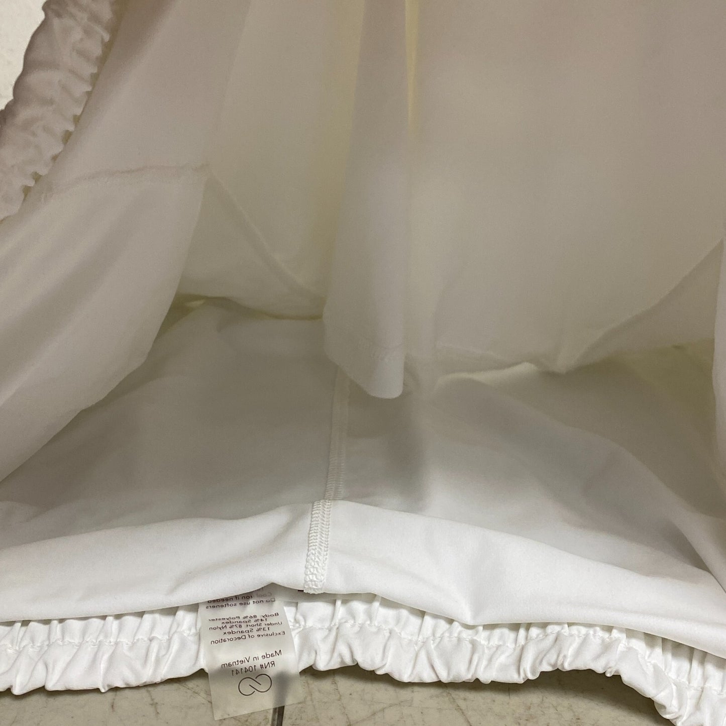 Calia Women Infinity Run Mid Rise Skort Relaxed Fit Pure White WAX12360W