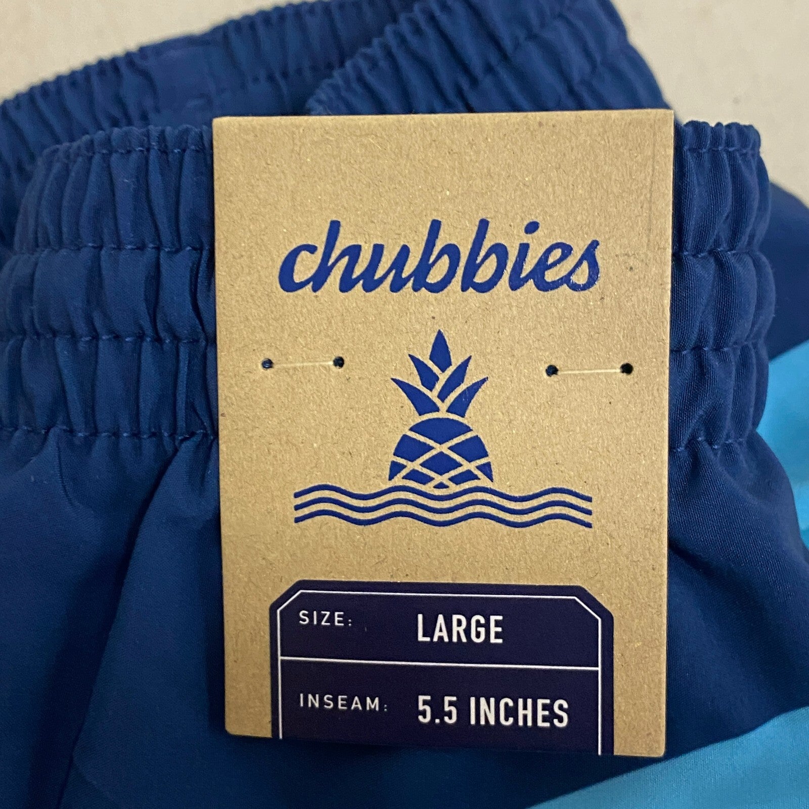 Chubbies Men's SHORT BLUE AND YELLOW Swim Trunks 109231-044