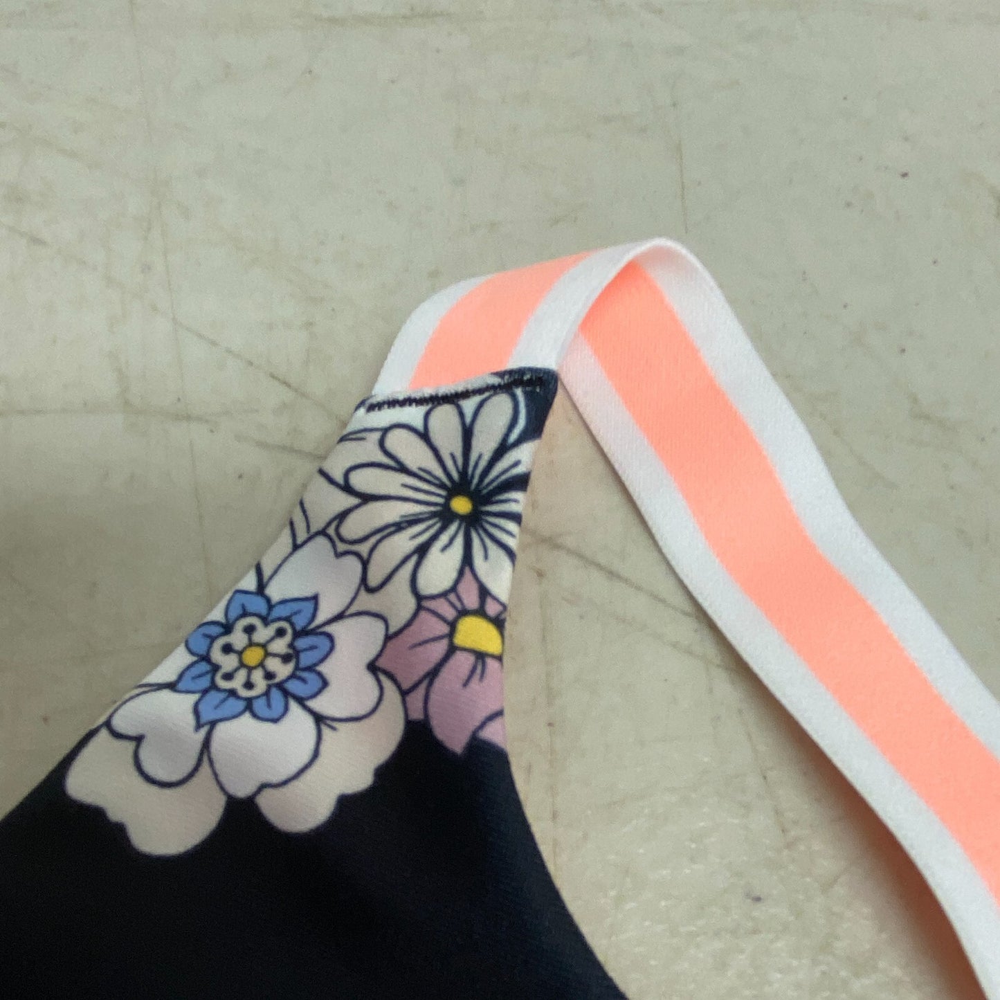 DSG Girls Performanc Aspire Bra Novelty Printed Retro Floral Black DAG11700PRTXG