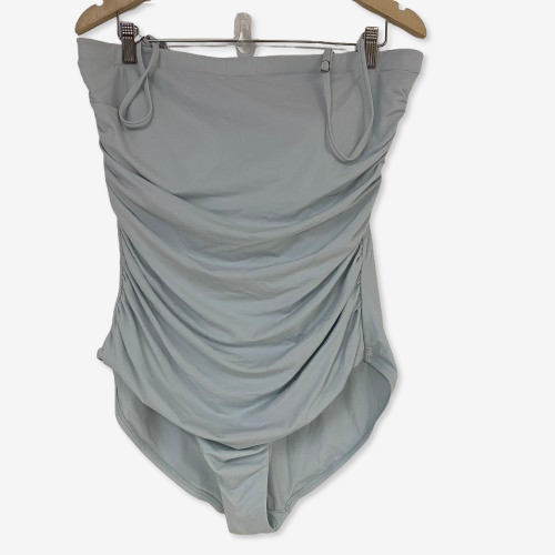 CALIA Womenâs Bandeau One-Piece Swimsuit Light Blue Size XL NWT Swimwear