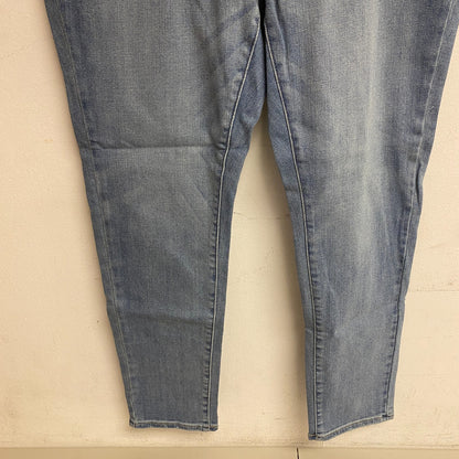 Ana Women's High Rise Exposed Button Skinny Jeans Size 16W Color Light Blue Bell