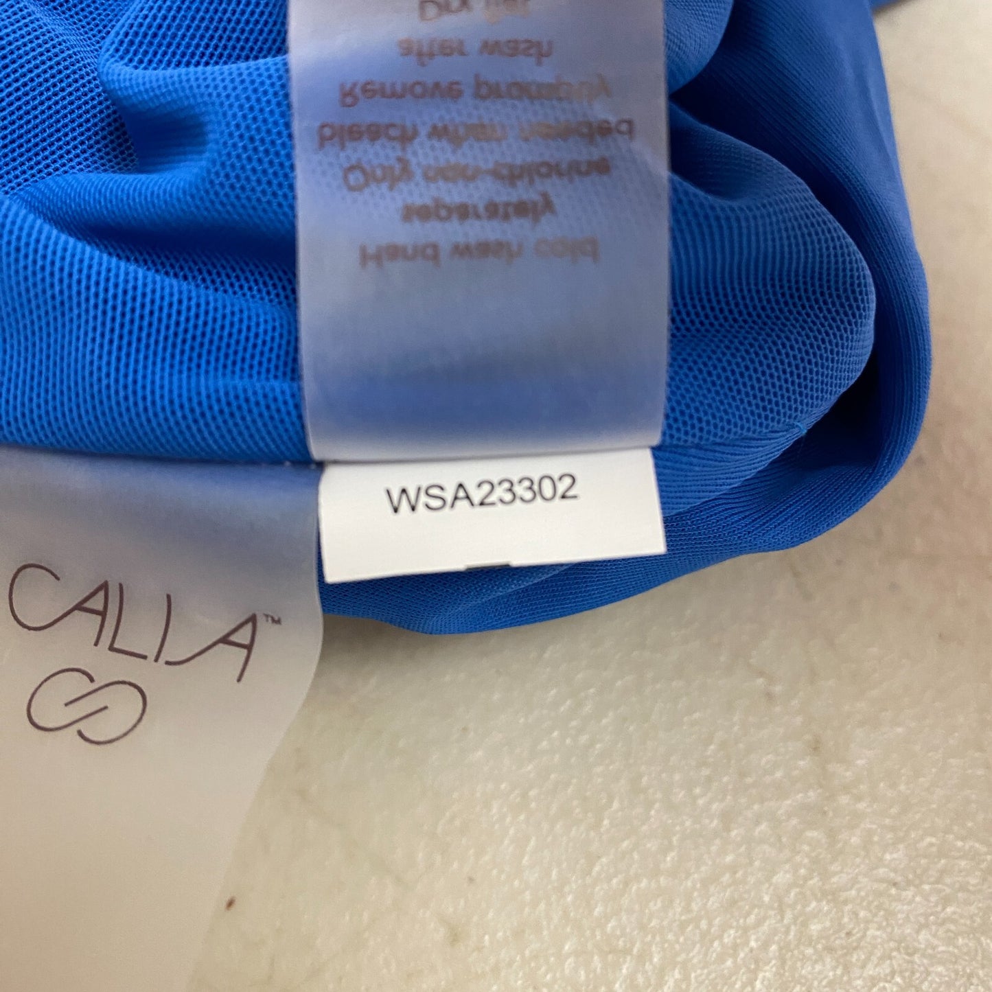 CALIA Women's High Support Cross Back Tankini Swim Top Royal Blue WSA23302 New!