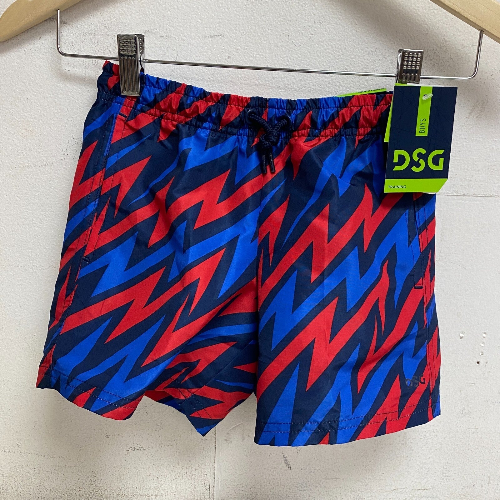 DSG Boy's Woven Volley Short Print University Navy Bolt DAB12113PRT BRAND NEW
