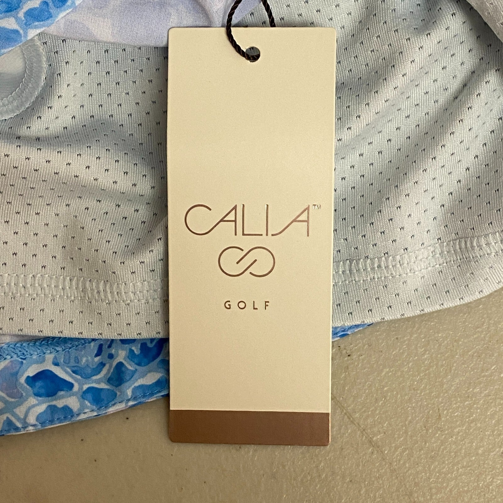 Calia Women's 16" Length Birdie Athletic Skort Blue Turtle Print WCG17020PS23