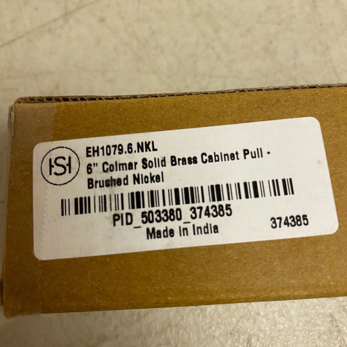 Signature Hardware 6" Colmar Solid Brass Cabinet Pull - Brushed Nickel