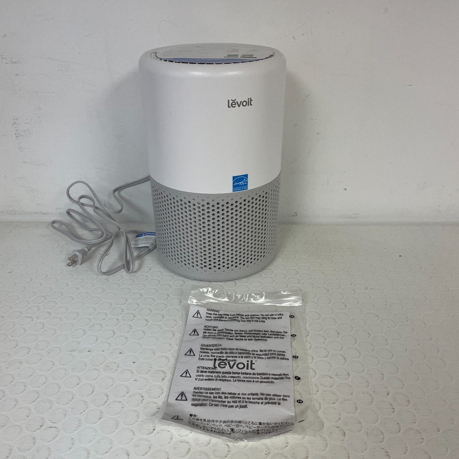 Levoit Core 200S Smart HEPA Air Purifier Wi‑Fi Alexa Grey/White