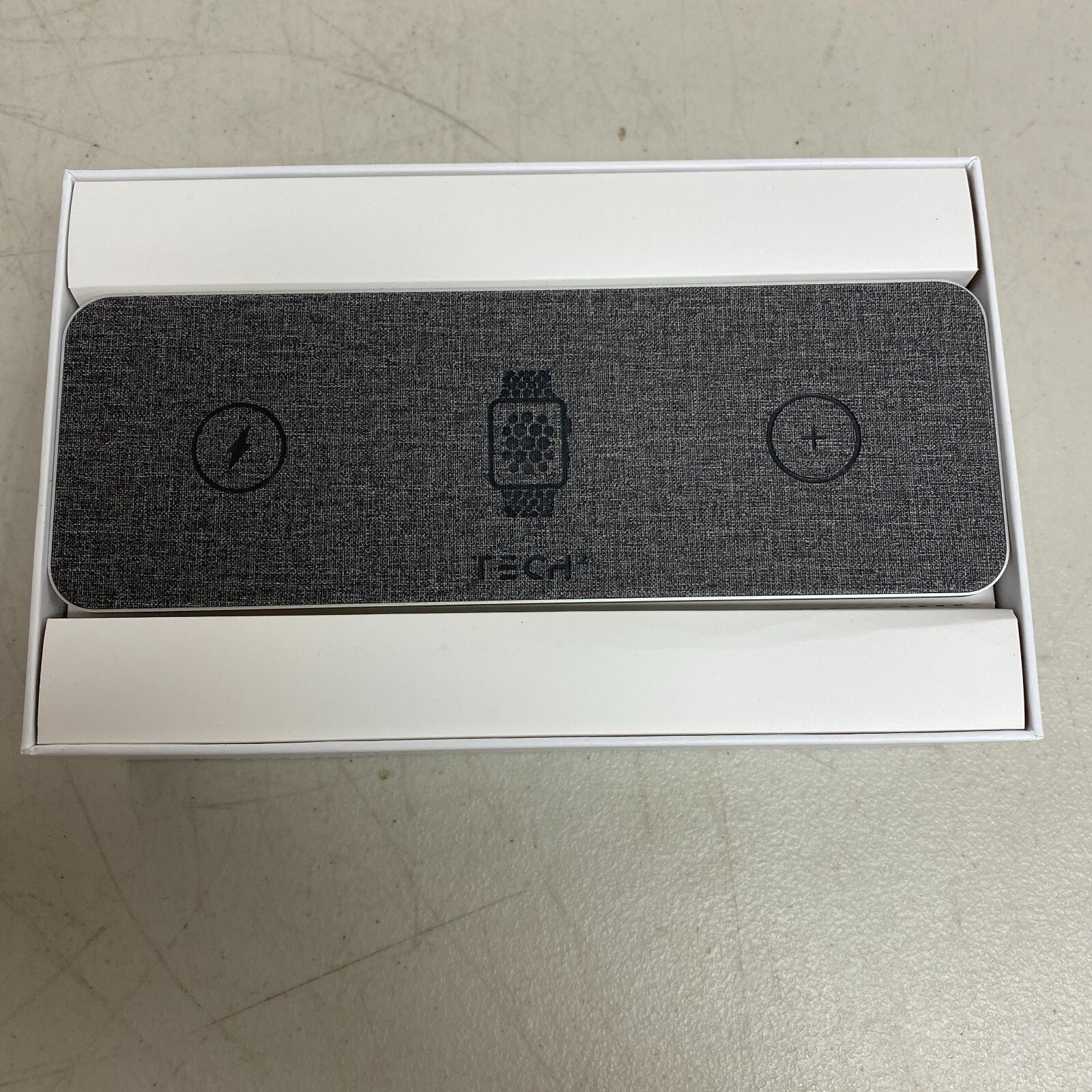 Tech2 3 in 1 Wireless Charging Pad with Adapter Qi-Enabled For Apple or Android