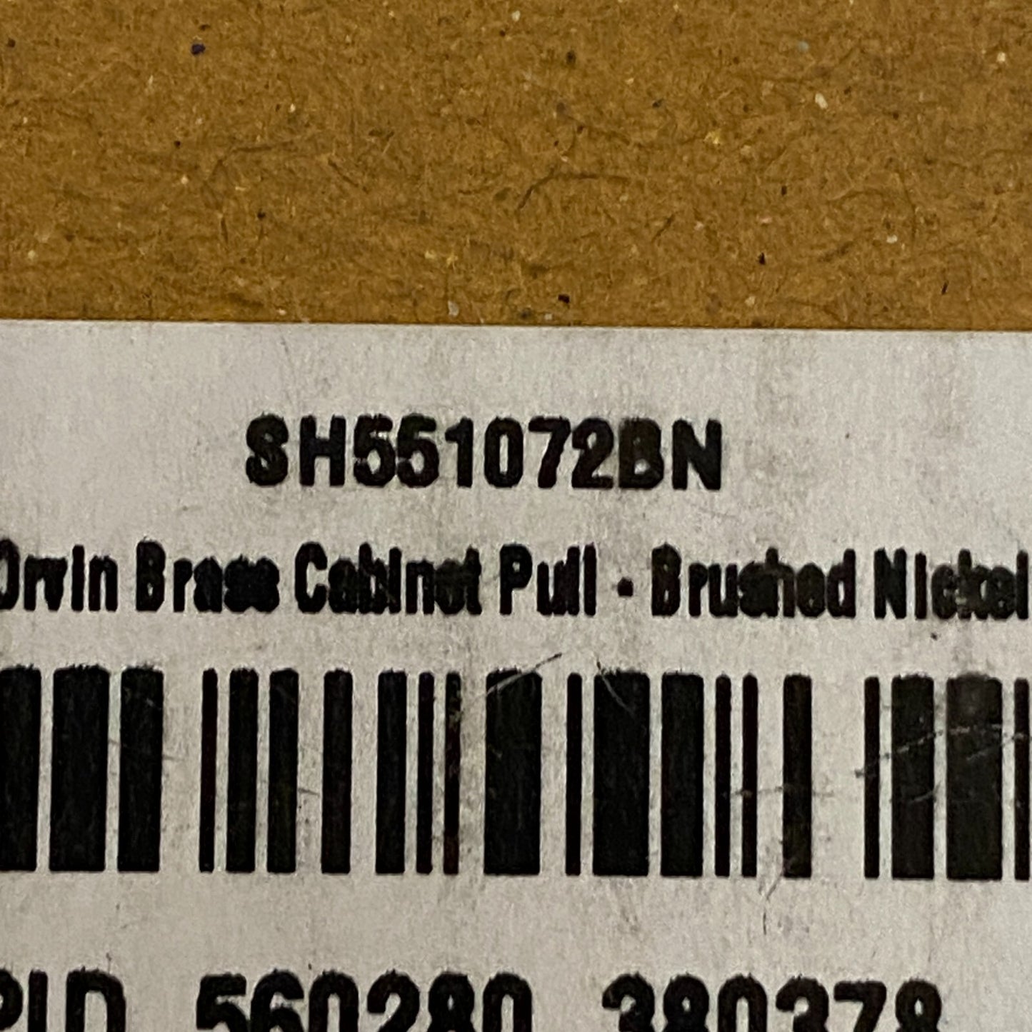 Signature Hardware 5-1/8" Orvin brass cabinet pull - brushed nickel SH551072BN