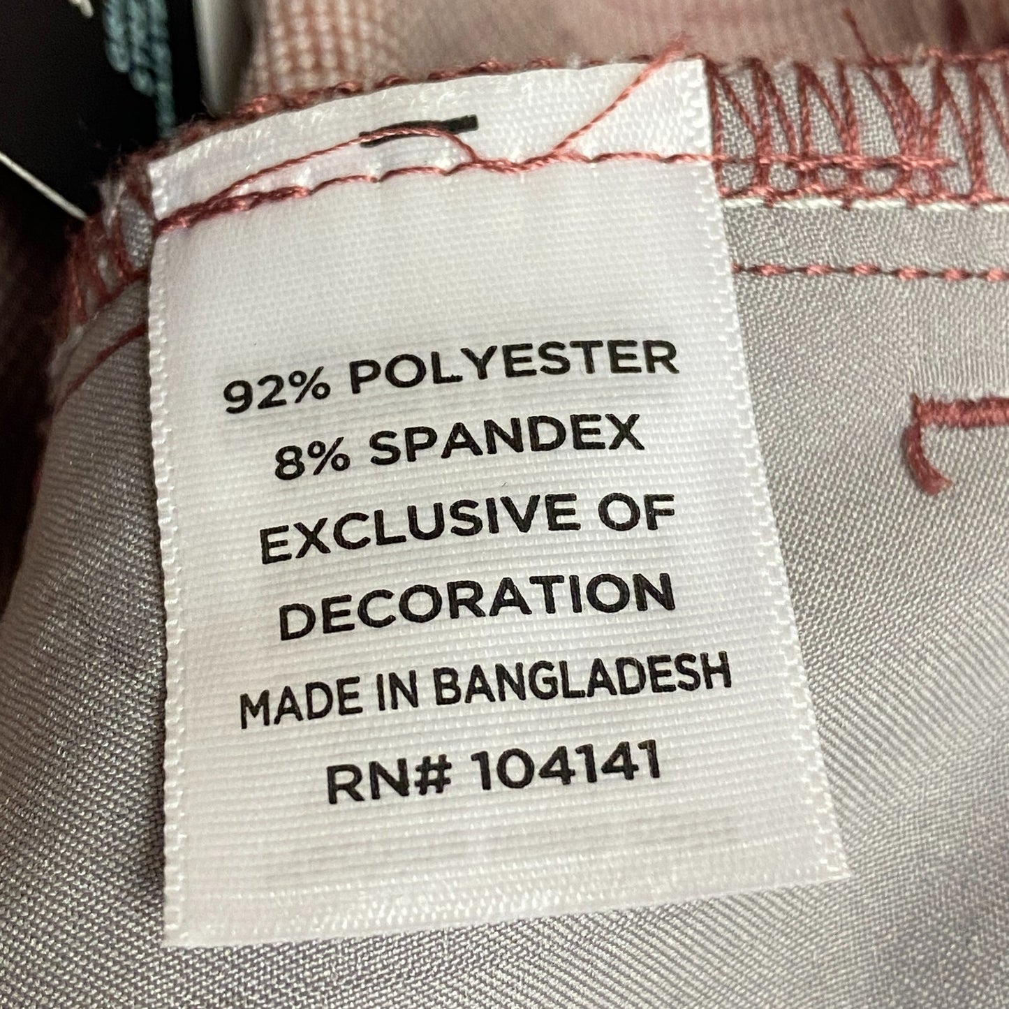 Walter Hagen Mens P11 Novelty Pocket Pant New Maroon/ White Htr Slim MGA35125VC