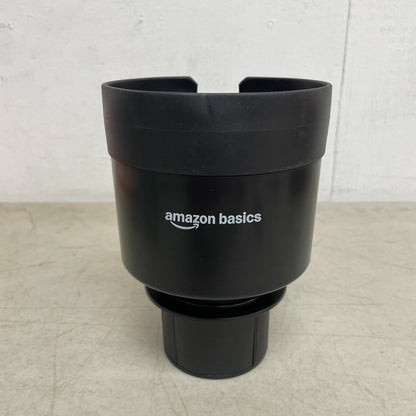 Amazon Basics Car Cup Holder Expander Adjustable Base Fits Large Bottles Black