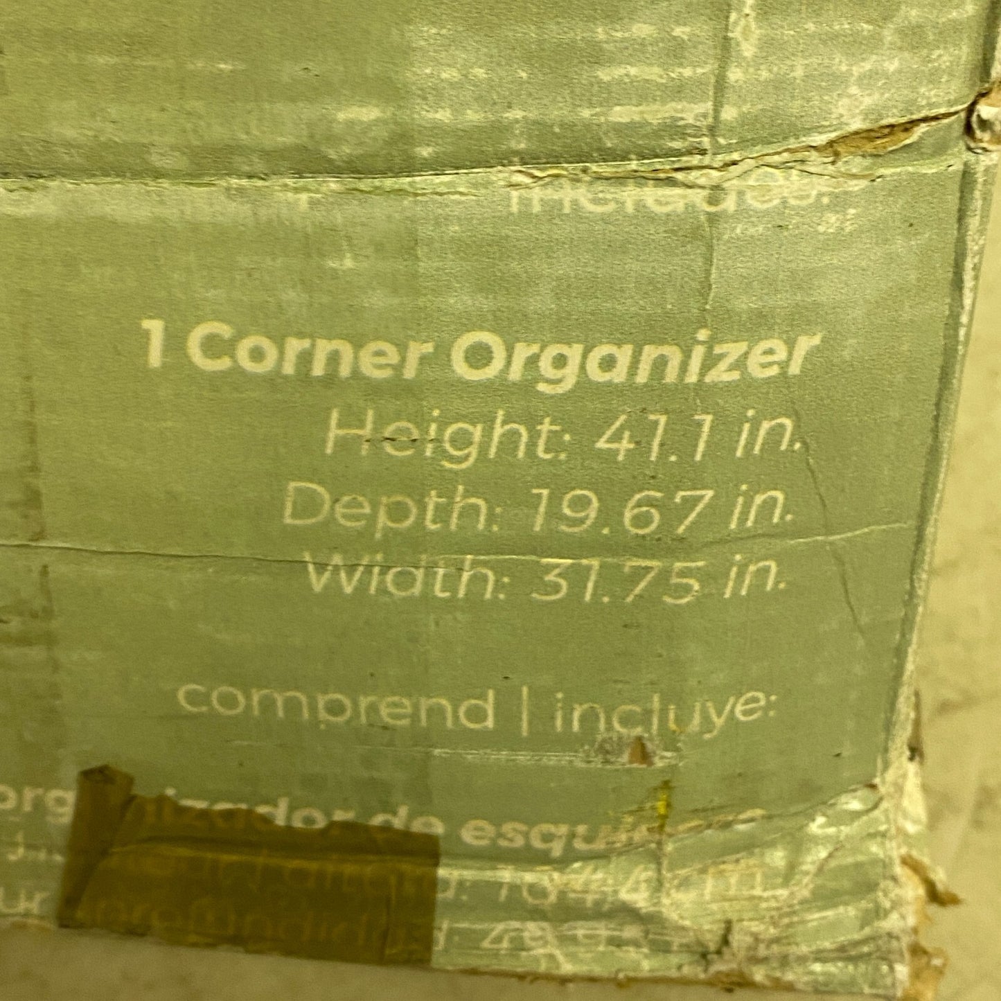 Corner Base Organizer 29 in. W White 3-Shelf for Wood Walk-In Closet System