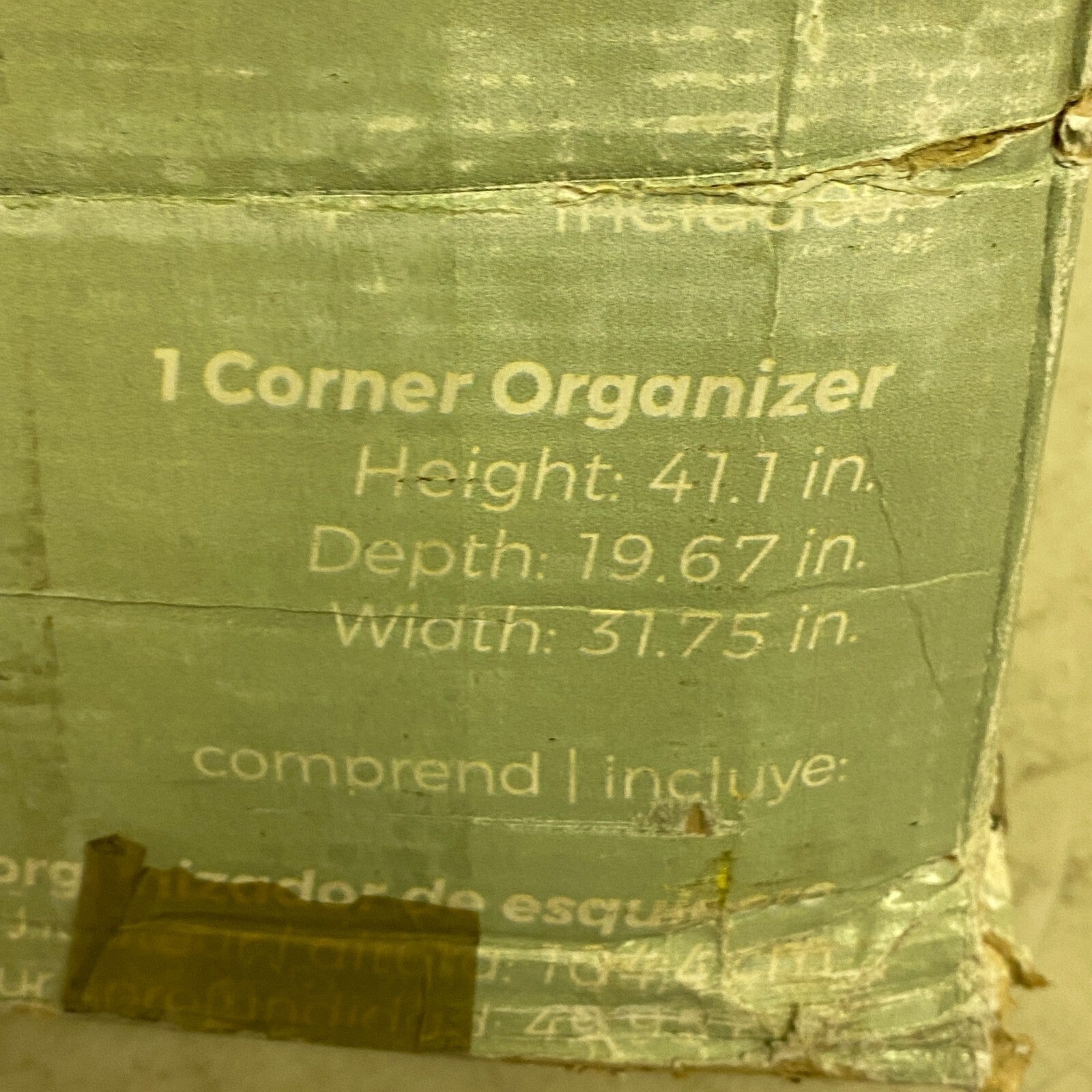 Corner Base Organizer 29 in. W White 3-Shelf for Wood Walk-In Closet System