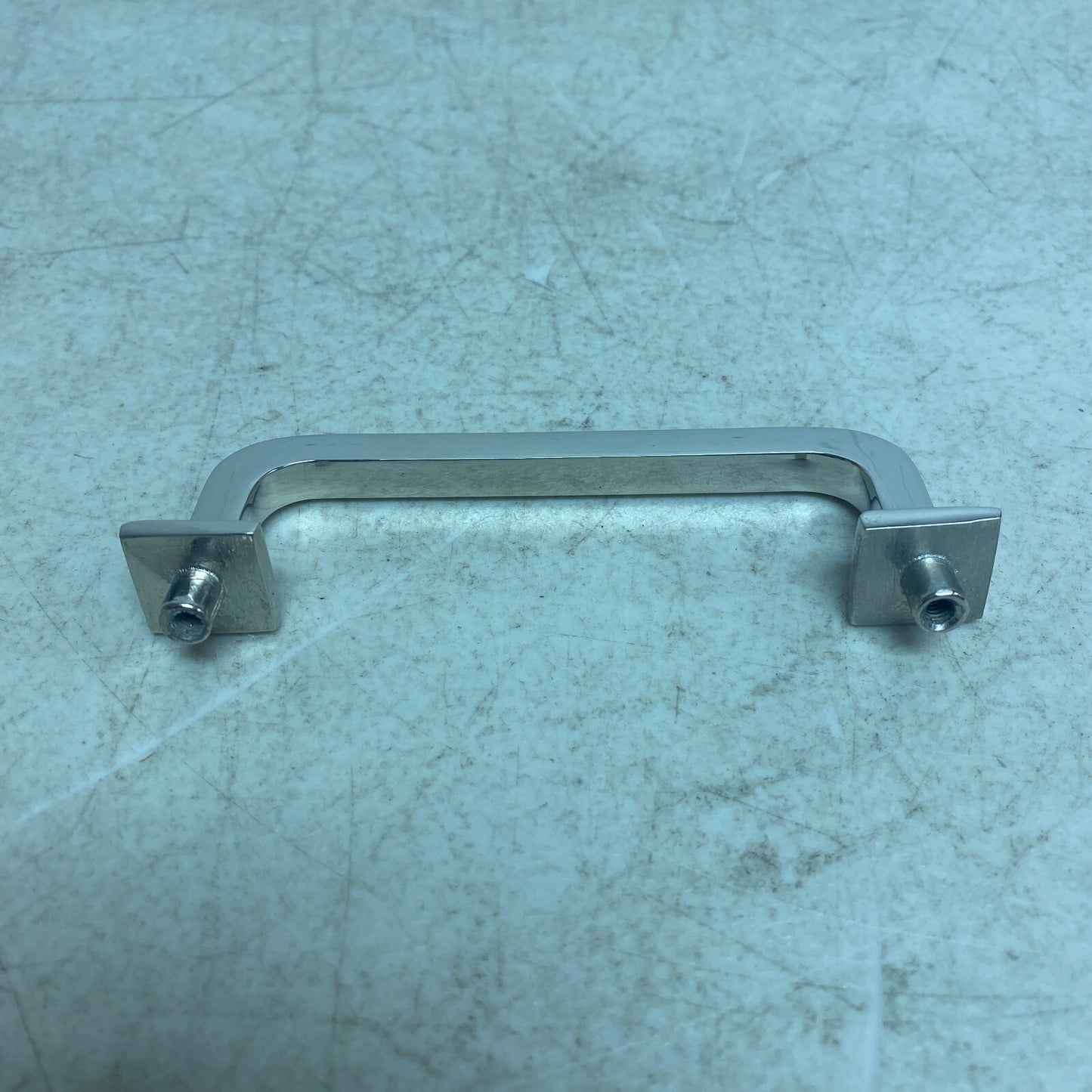 Signature Hardware 4'' Klein Solid Brass Cabinet Pull - Polished Nickel