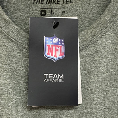 Men's Nike Heather Charcoal Las Vegas Raiders Horizontal Lockup Legend T-Shirt