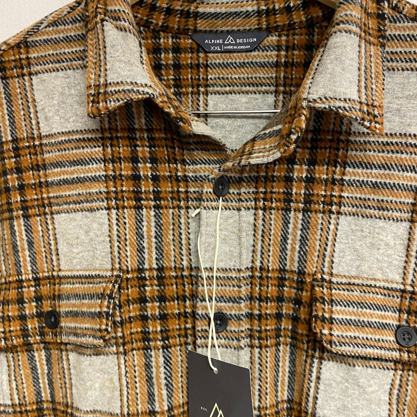 Alpine Design Men's AD M Wanderful Button Up Plaid Grey Montawk Plaid ADM23201P