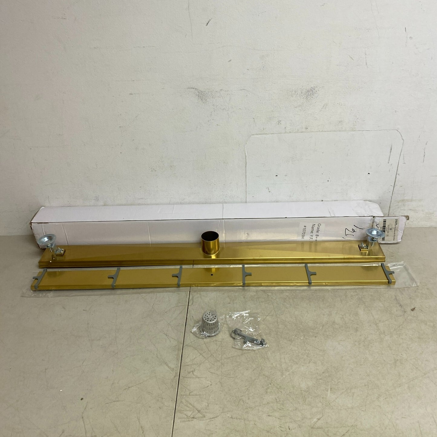 Signature Hardware 40" Cohen Linear Tile-in Shower Drain - Brushed Gold