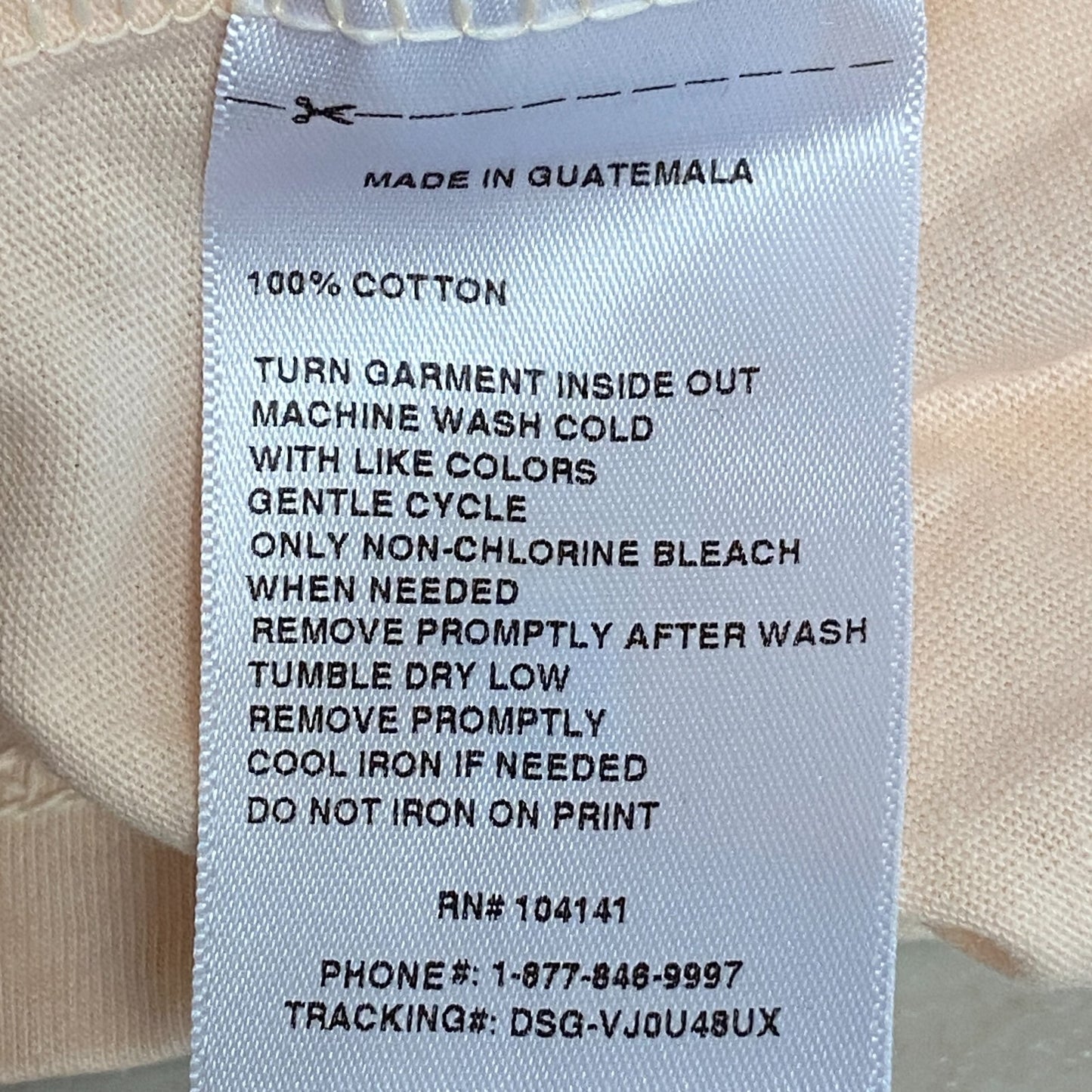 DSG Girl's Everyday Cute  Boxy Graphic Tee Peach Milk Kind DAG12122 New