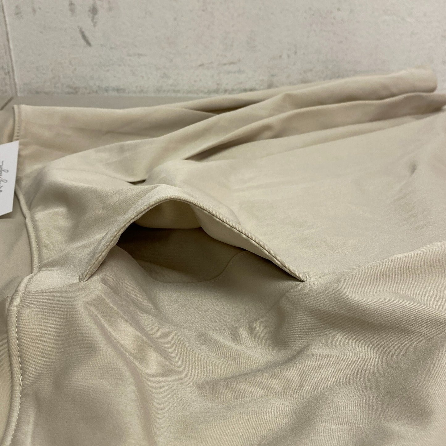 Lady Hage Womens 16" Pleat Skort Light Khaki Solid Stylish Trendy WGH37004