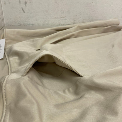 Lady Hage Womens 16" Pleat Skort Light Khaki Solid Stylish Trendy WGH37004