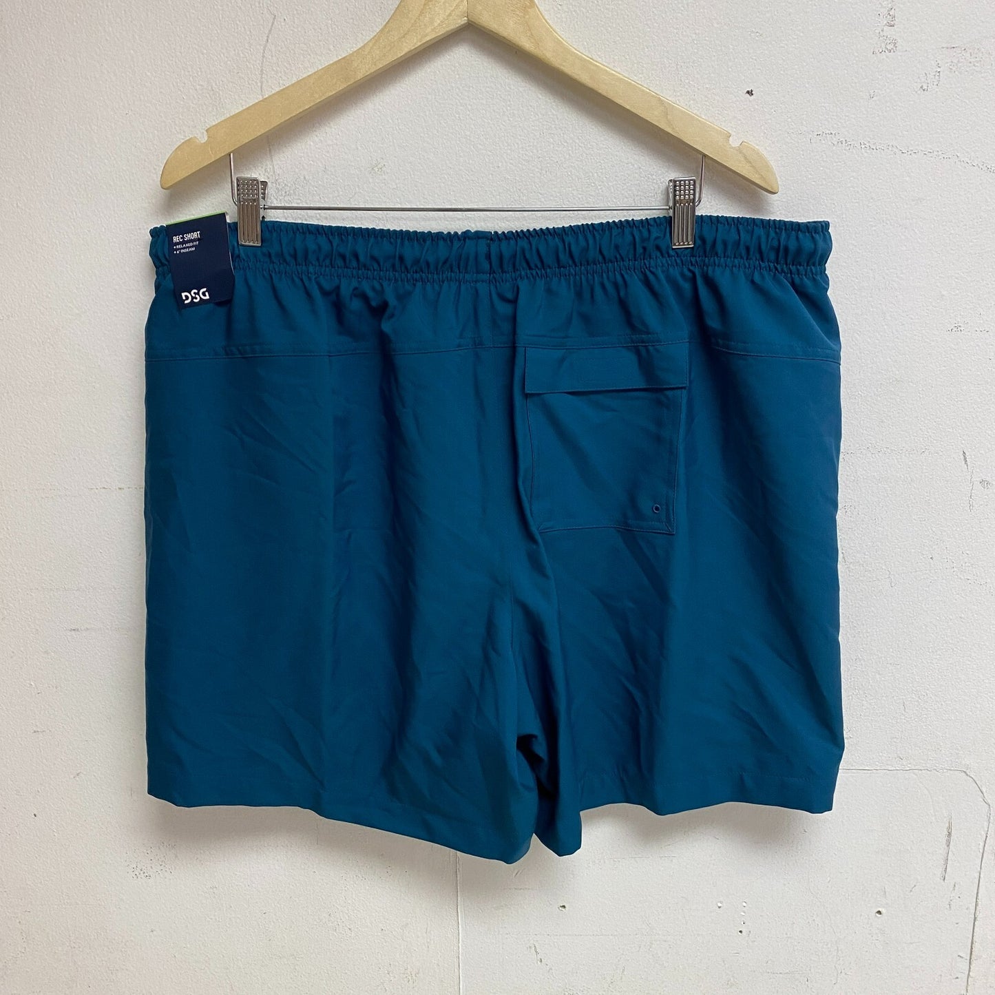 DSG Men's 6" Rec Shorts Brilliant Teal Solid Summer Trendy Stylish DAM12111