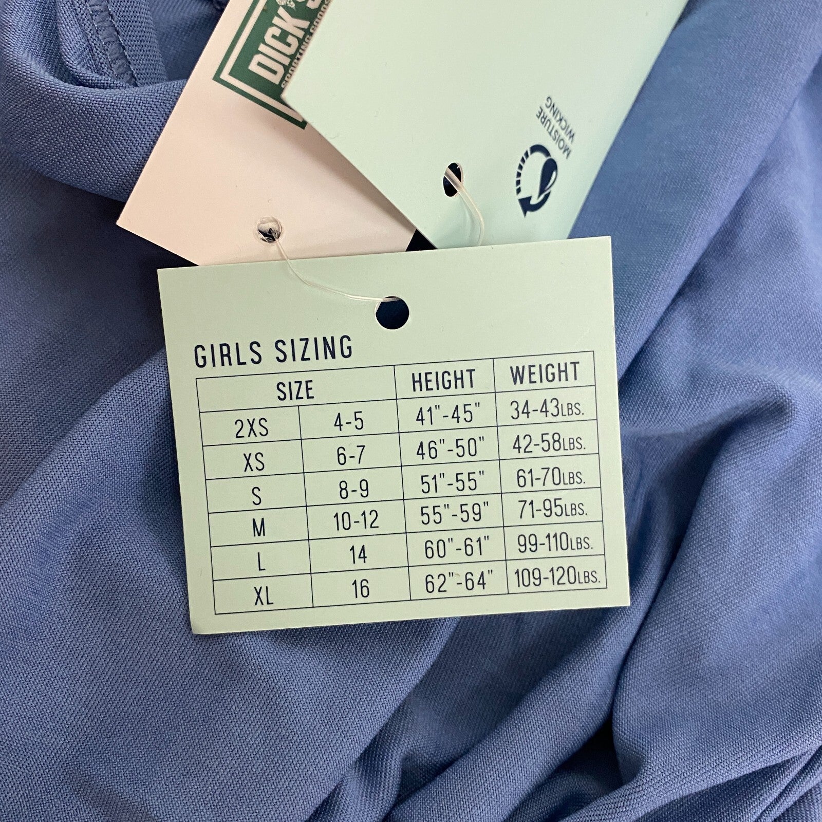 DSG Girls Performance Everyday Relaxed Fit Ruched Tank Basin Blue DAG13123 New