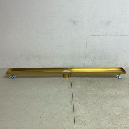 Signature Hardware 40" Cohen Linear Tile-in Shower Drain - Brushed Gold