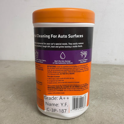 Armor All Car Cleaning Wipes 90-Count Interior Cleaner Disposable Matte Finish
