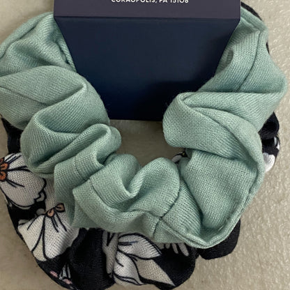 DSG Girls Favorite Scrunchie 2 Pack Retro Floral Black DSG-HC-G-FASC-2PK New!