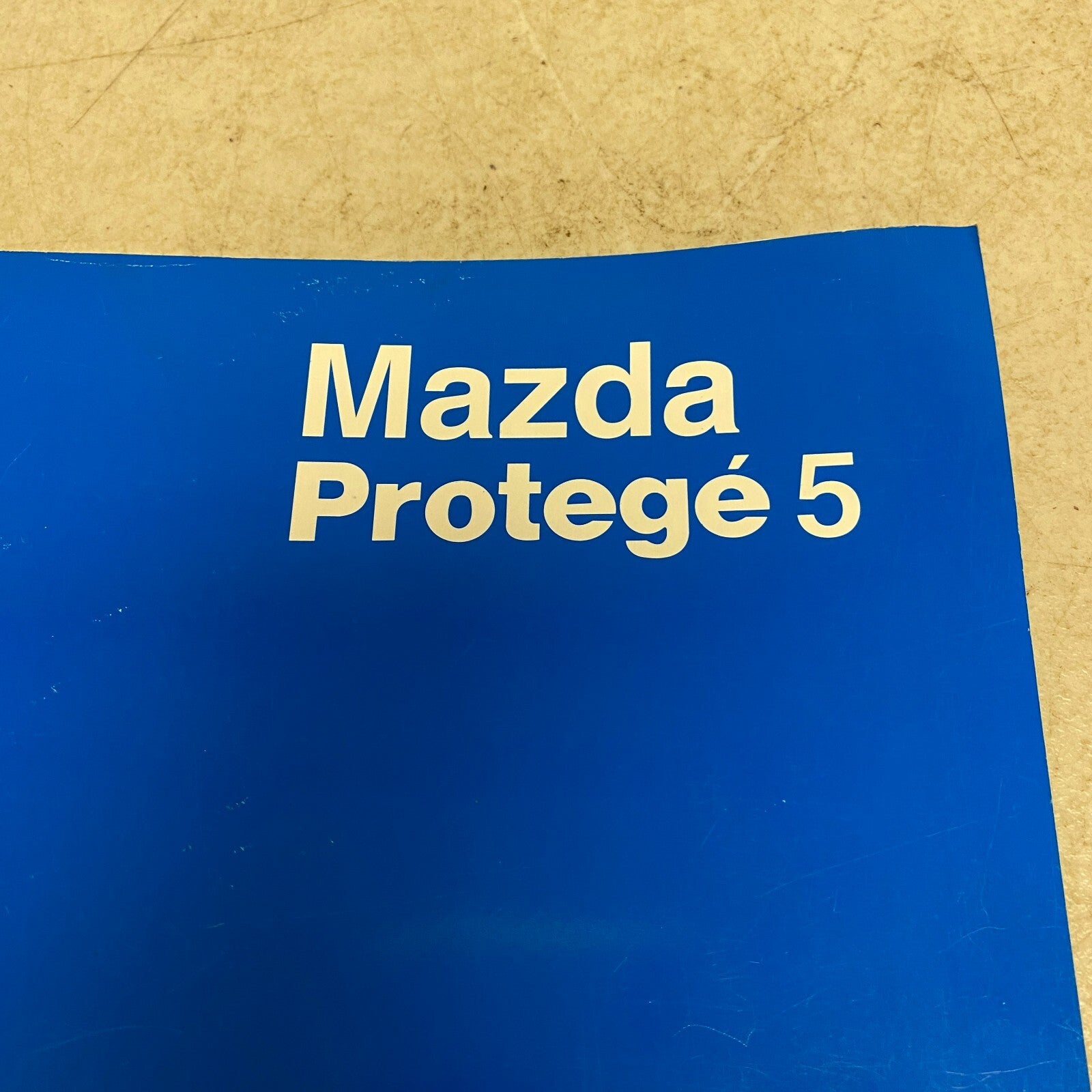 Mazda Protoge 5 2002 Bodyshop Manual Supplement 9999-95-036F-02 , #555-1CP