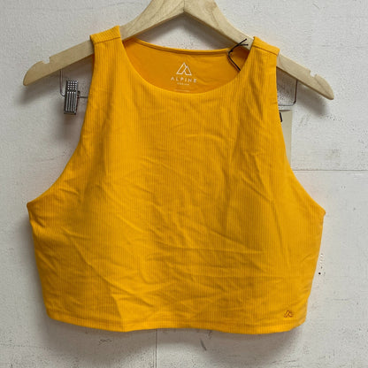 Alpine Design Women's Ribbed Cropped Tank Top Orange Sleeveless ADW12103A