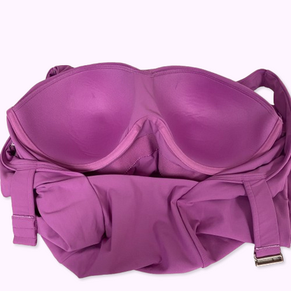 CALIA Womenâs PowerSculpt Tankini Geranium Purple WSA22303WP Swimwear Top