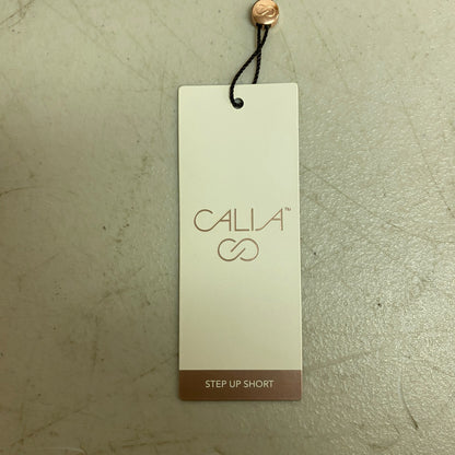 Calia Woven High Rise Petal Hem Short Pure Black Solid WAX12259