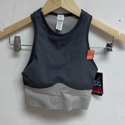 DSG TWITCH+ALLISON Medium Support Seamless Iridescent Bra Carbon Grey/Oat Milk