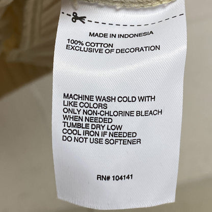 DSG Women's Everyday Cotton Cinched Hem Crop Tee Light Sand DAW12116 New